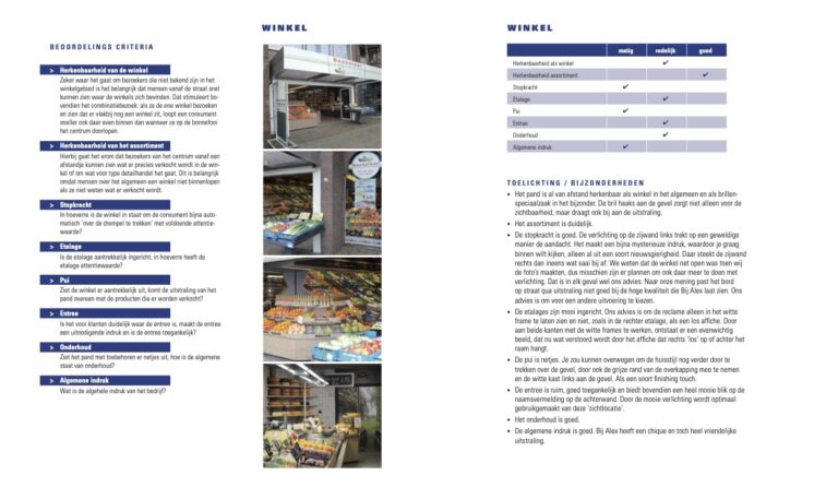 Quickscan winkelpresentatie & profilering